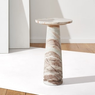 SAFAVIEH Couture Valentia Round Marble Accent Table - Bed Bath & Beyond ...