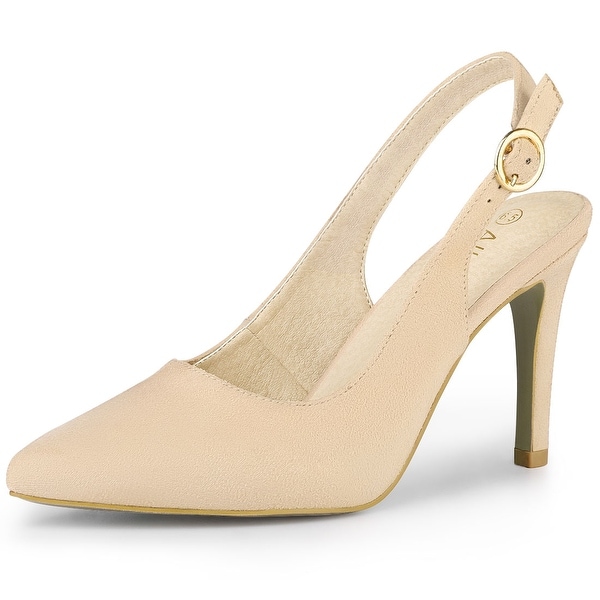 beige stiletto heels