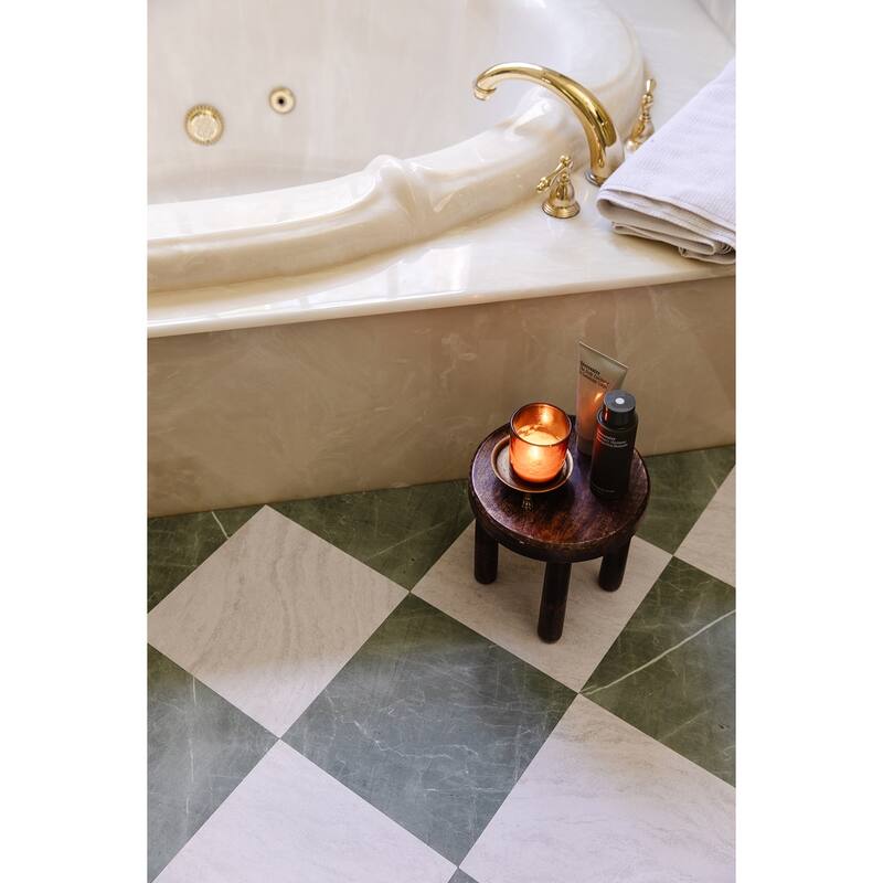 Chris Loves Julia x FloorPops Bonneville Jade Peel and Stick Floor Tiles