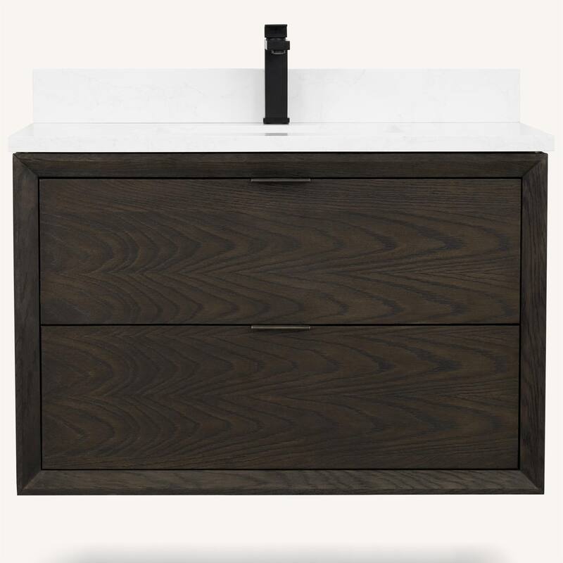 Legion Furniture WH25 Solid Wood Contemporary Bathroom Vanity with 1" thick Artificial top