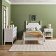 preview thumbnail 13 of 21, Walker Edison Twin Bed with Dresser and 1-Drawer Nightstand Bedroom Set White