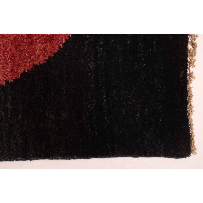 ECARPETGALLERY Hand-knotted Peshawar Ziegler Black, Blue Wool Rug - 4'10 x 6'11