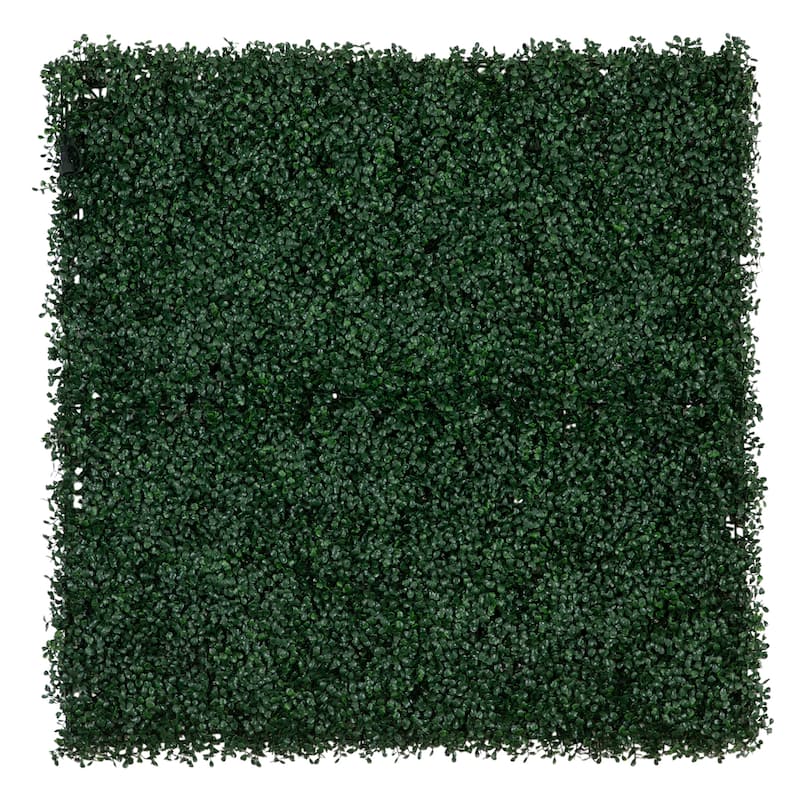 Pre-Lit Boxwood Artificial Wall Panel - 40" - Warm White LED Lights