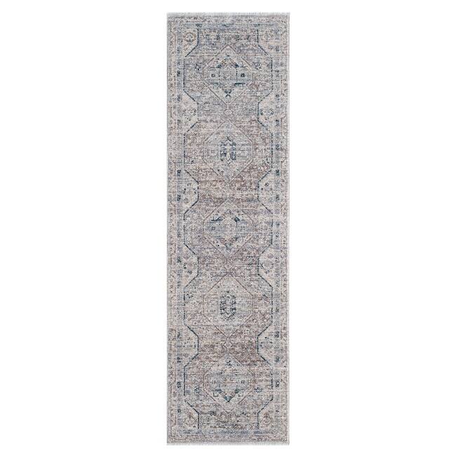 Terra by Obeetee Heirloom Caspian Rug - 2'2" x 7'6" - Oxford Blue
