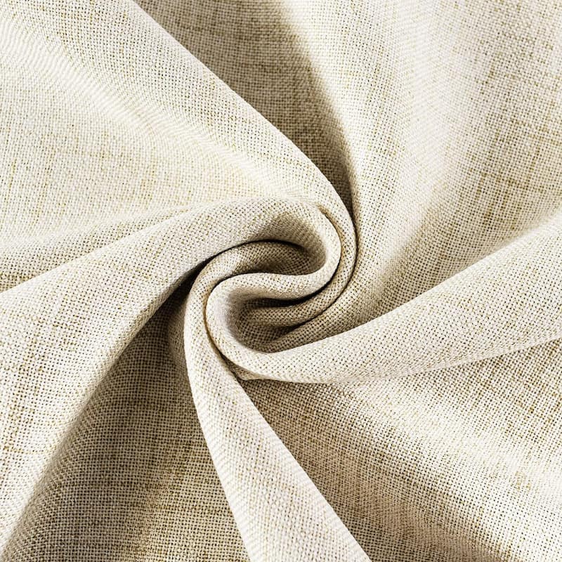 DriftAway Twist Tab Linen Textured Lined Blackout Solid Curtains 2 Panels