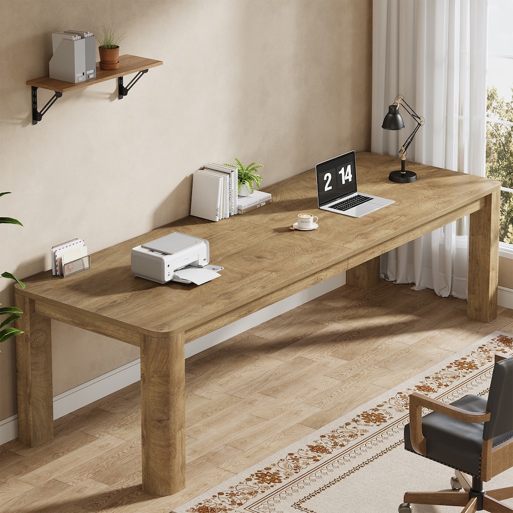 79 Inch Extra Long Desk, Two Person Computer Desk for Home Office