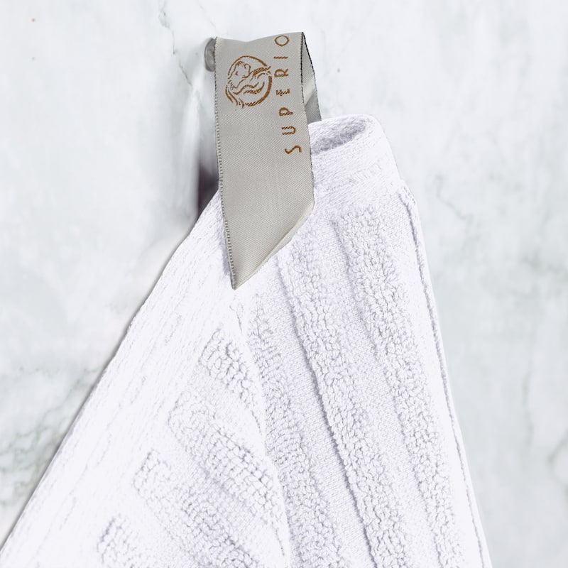 Superior Soho Ribbed Cotton 8-Piece Assorted Towel Set