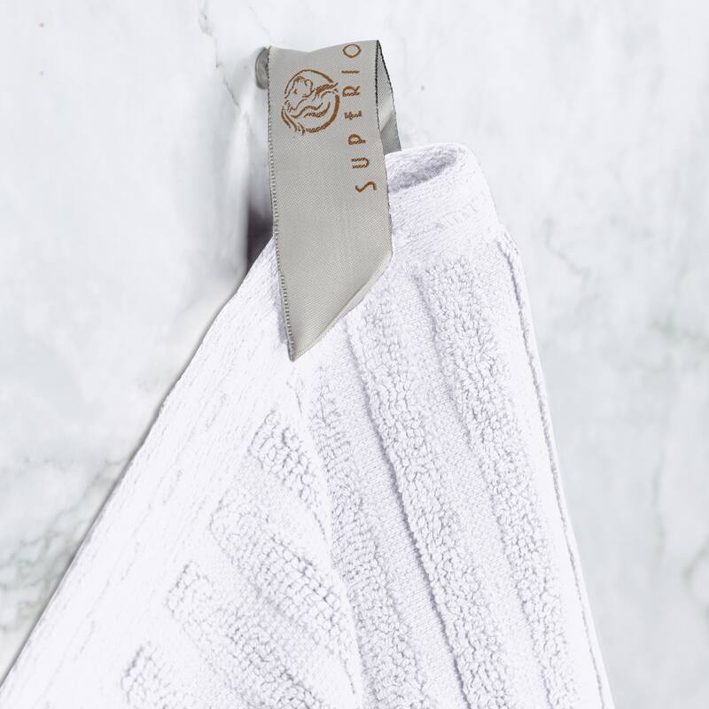 Superior Ribbed Cotton Absorbent Heavyweight Bath Towel Set