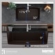 preview thumbnail 15 of 65, Karran Undermount Quartz 32 in. Single Bowl Kitchen Sink Kit