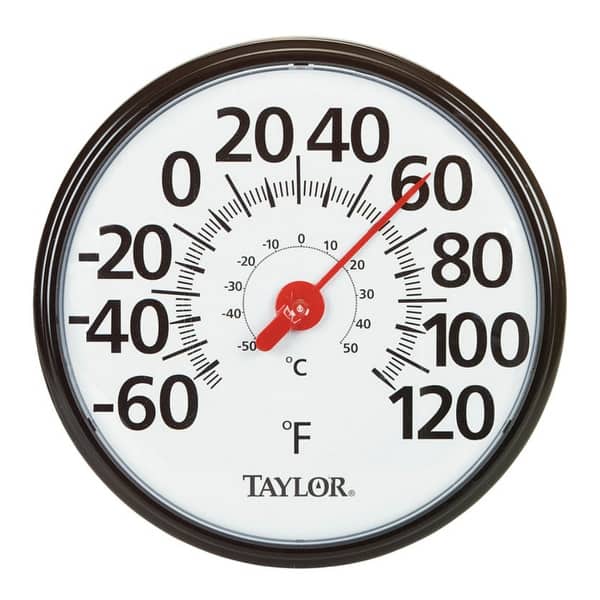 Shop Taylor 6700n Indoor And Outdoor Dial Thermometer 13 1 2 Overstock 13396932
