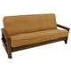 preview thumbnail 14 of 17, Microsuede Corded Full-Size 8-10 Inch Thick Futon Cover - Full Camel