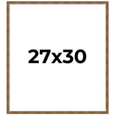 27x30 Frame Gold Kingsley Distressed Solid Wood Picture Frame Width