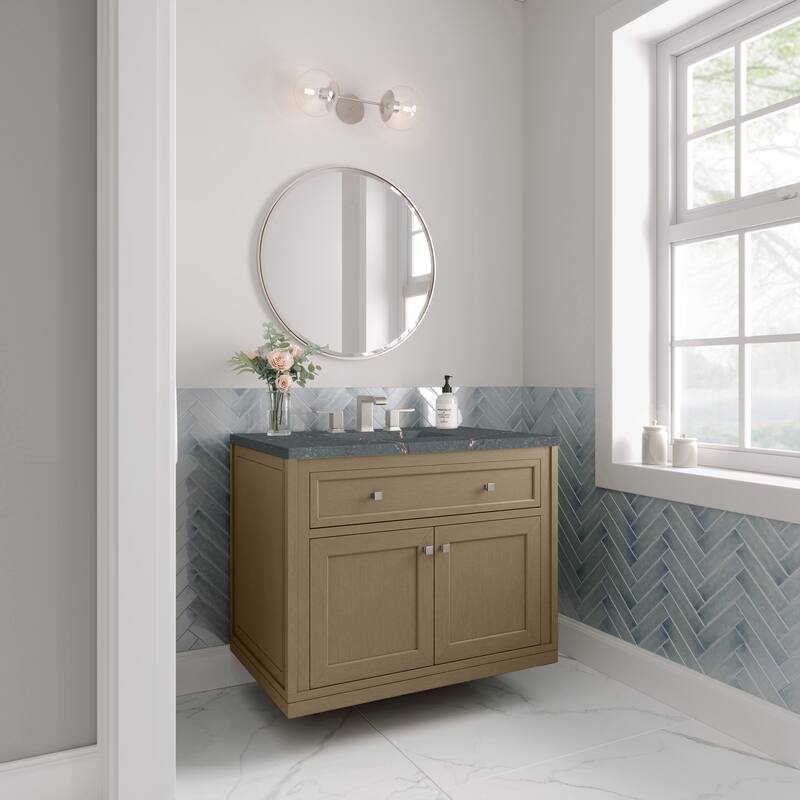 Chicago 36" Single Vanity, Walnut Whisper