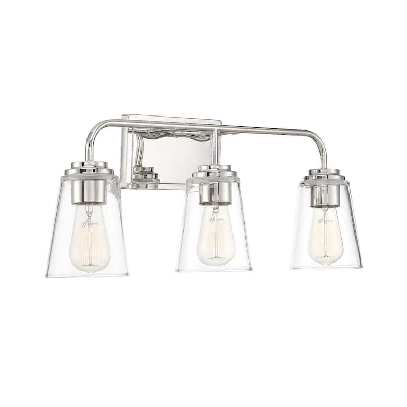 Meridian M80044 3 Light 24" Wide Bathroom Vanity Light with Tapered