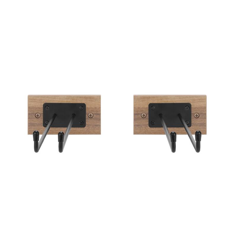 Wine Rack Stemware Wall Mounted (Set of 4) - 12"L x 4.75"W x 2.5"H