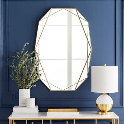 Soheila Gold Framed Wall Mirror - 27.6" x 39.4"