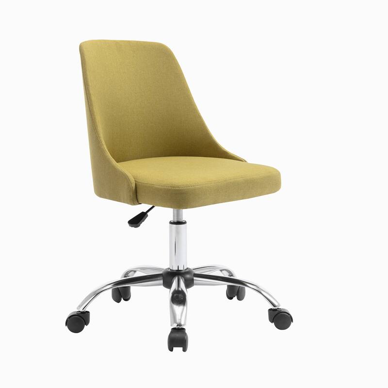 Porthos Home Roache Fabric Upholstered Office Chair with Chrome Base