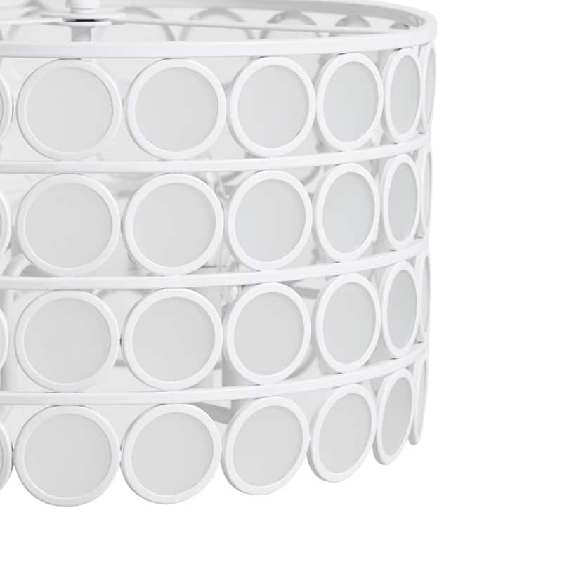 4-Light Glass Drum Shade Chandelier for living room,bedroom,and dining room
