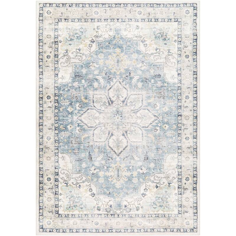 Livabliss Erin Updated Traditional Medallion Area Rug