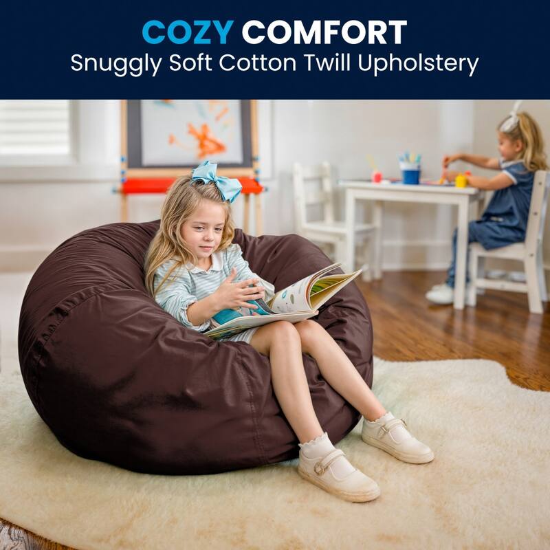 Oversized Refillable Bean Bag Chair for Kids and Adults
