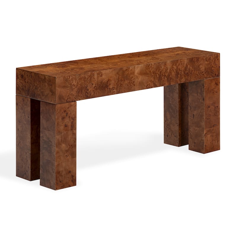SAFAVIEH Couture Betharose Burl Wood Cons Table - 60"W x 16"D x 29"H