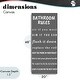 preview thumbnail 12 of 12, Stupell Bathroom Rules Leave It Clean Canvas Wall Art Design By Julia Frost