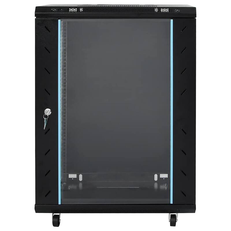vidaXL 15U Network Cabinet with Swivel Feet 19" IP20 23.6x17.7x33.9" - 23.6 x 17.7 x 33.9"