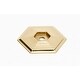 preview thumbnail 7 of 5, Alno Nicole 1-1/2" Inch Long Cabinet Knob Backplate Polished Brass