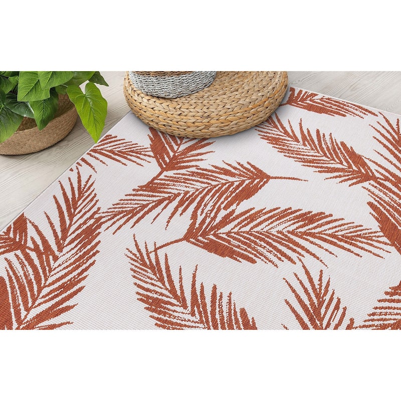World Rug Gallery Nature Inspired Floral Indoor/Outdoor Area Rug