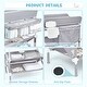 preview thumbnail 3 of 5, Portable Baby Changing Table with Wheels, Adjustable Height