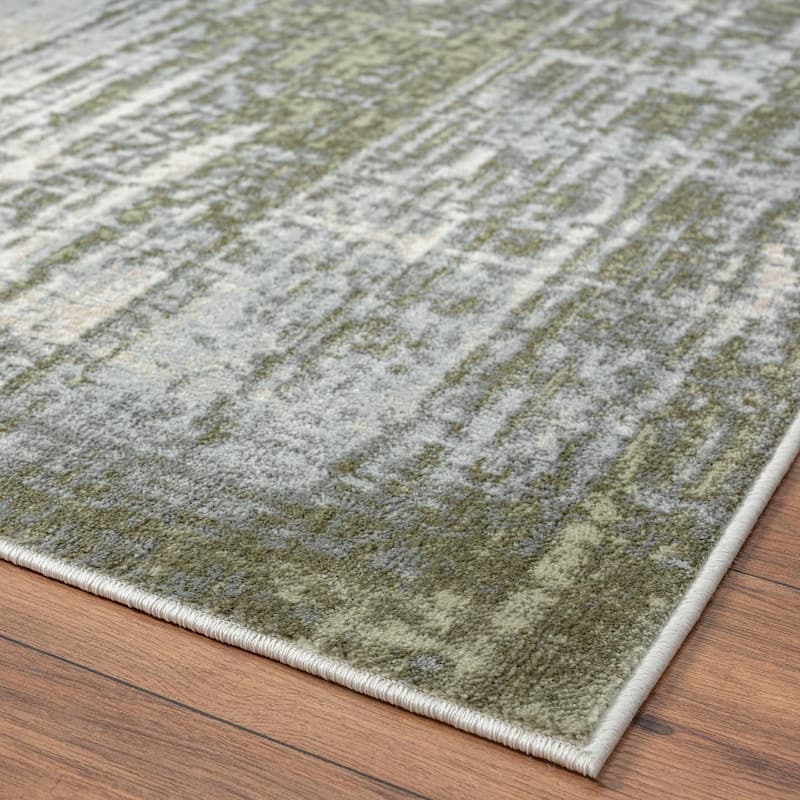 Luxe Weavers Modern Crosshatch Pattern Distressed Abstract Area Rug Carpet