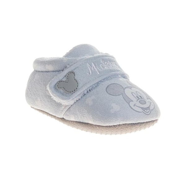 slide 2 of 5, Disney Mickey Mouse Baby Boys' Bootie Shoe. (Infant) 2 - Light Blue