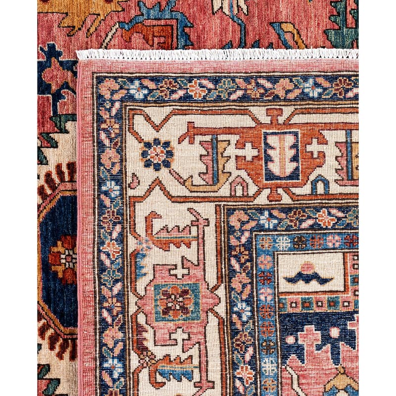 Serapi One-of-a-Kind Hand-Knotted Area Rug - Pink - 9' 1" x 11' 10"
