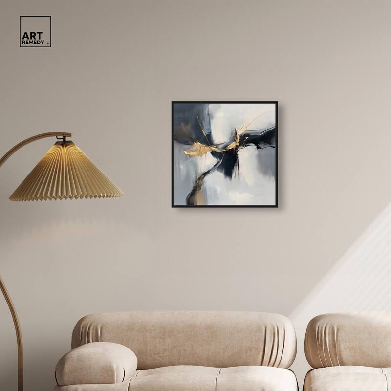 Golden Fissure I Canvas by Art Remedy