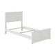 preview thumbnail 2 of 4, Madison Twin Foundation Bed with Matching Footboard in White