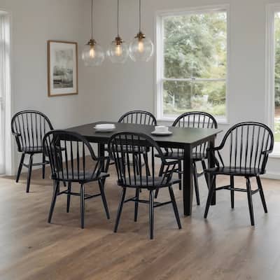 Farmhouse 20.7" Wide Windsor Back Arm Chair - 20.7"w x 21"d x 35.3"h