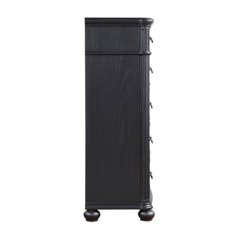 Taylor Black 5-drawer Chest