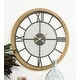 preview thumbnail 1 of 6, Brown Wooden Decorative Wall Clock - 40 x 4 x 40