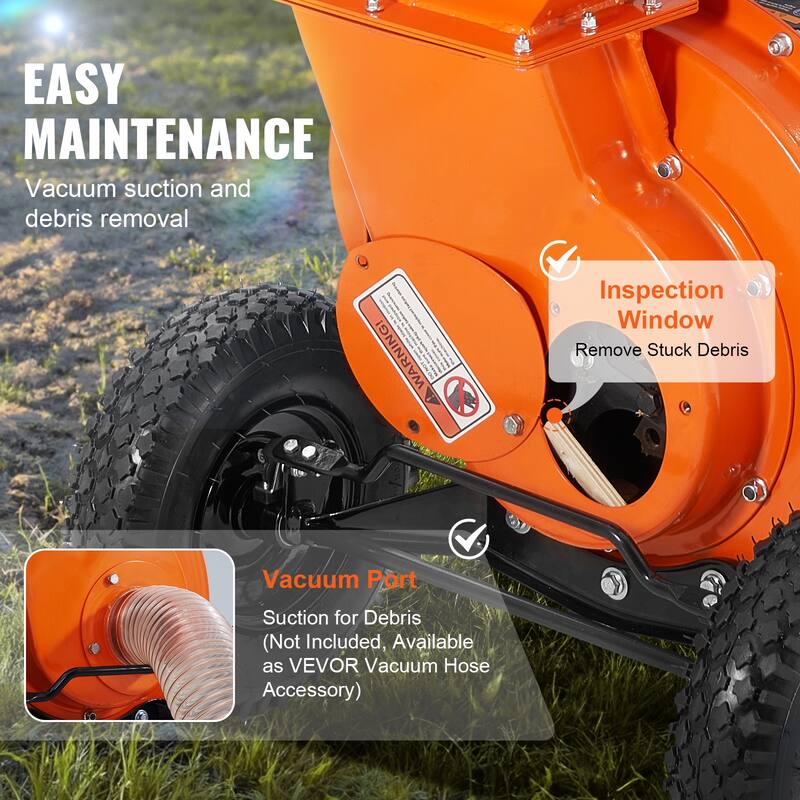 Wood Chipper Shredder Mulcher for Forestry Gardens, Landscaping Bed