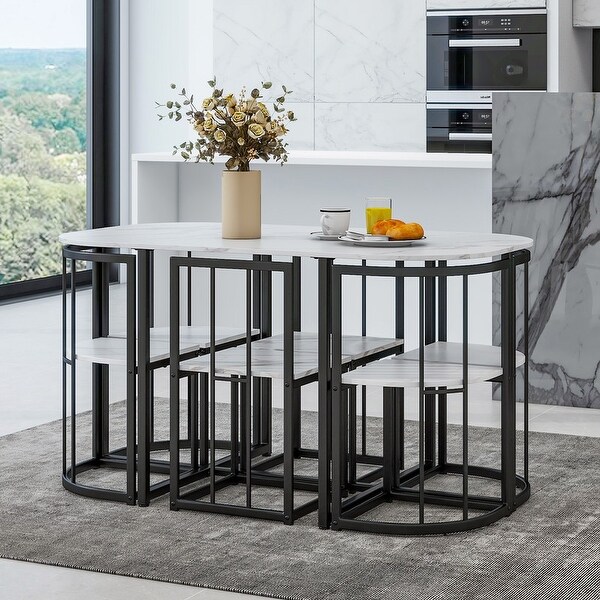 Simplistic Modern Elegant 7 piece Dining Set 7 Piece Dining Table Set On Sale Bed Bath Beyond 41536849