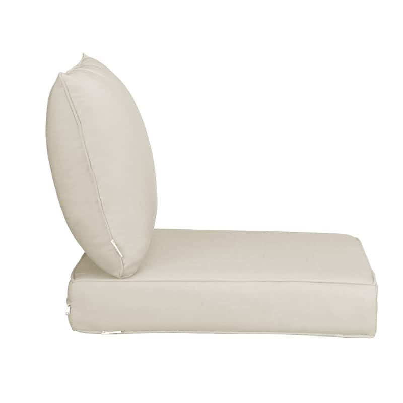 Sunbrella Fabric Outdoor Chair Seat Cushion Set
