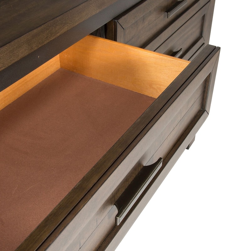 Liberty Furniture Thornwood Hills Two-Sided Storage Bed, Dresser & Mirror, Chest, Night Stand - King or Queen