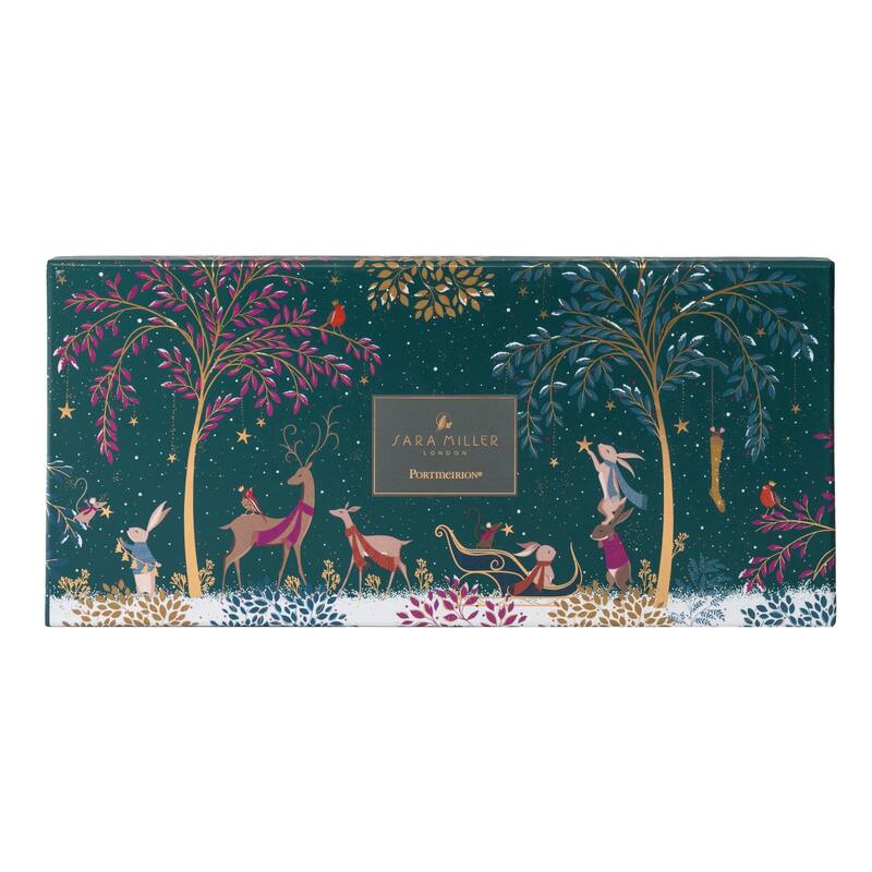 Portmeirion Sara Miller Woodland Tales Sandwich Tray Deer & Robin - 14 x 6 in