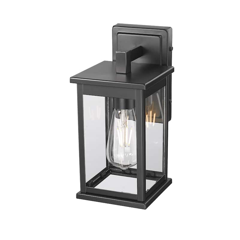 Millennium Lighting Bowton II 1 Light Outdoor Wall Sconce in Powder Coat Black
