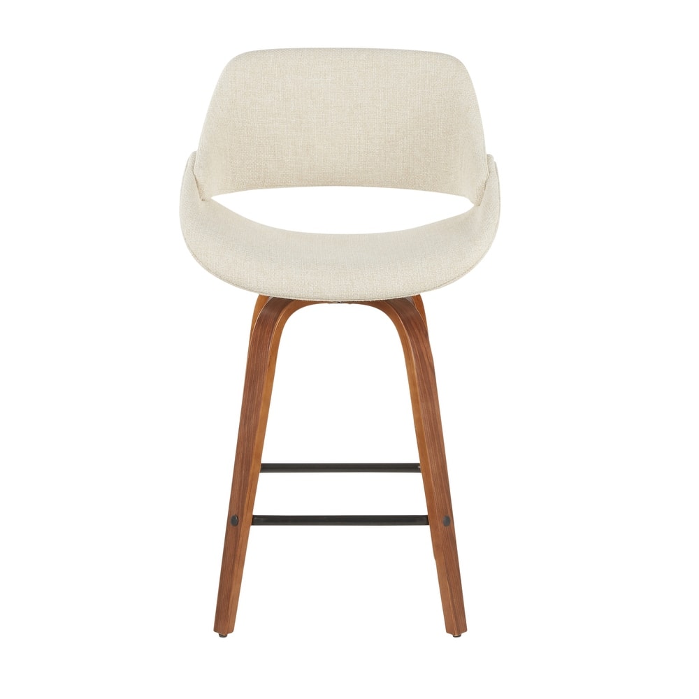 Carson Carrington Svellingen 26" Fixed-Height Counter Stool with Square Footrest (Set of 2)