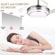 preview thumbnail 16 of 71, Bella Depot 36" Modern Retractable Ceiling Fan with Dimmable Led Light, Remote and APP Control 6-Speed Reversible DC Motor