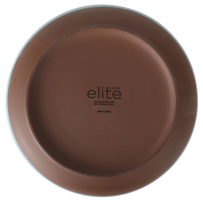 Gibson Elite William Crest 4 Piece Dinner Bowl Set, 8.5" Round Stoneware Reactive Glaze Finish, Large Soup, Pasta & Salad Bowls