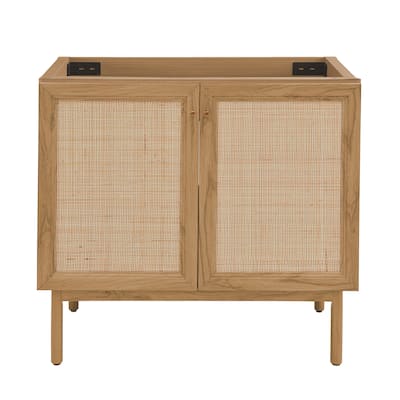 Swiss Madison Chaux 36" Freestanding Bathroom Vanity Cabinet without Top in Golden Oak