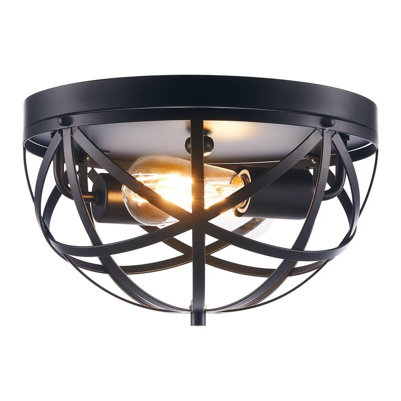 CO-Z Caged Geometric Flush Mount Ceiling Light Fixture