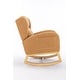preview thumbnail 9 of 98, Teddy Fabric Upholstered Rocking Armchair with Solid Wood Frame & Legs, Cozy Ergonomic Lounge Chair with Soft Cushioning
